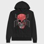 Red Skull Spider, Hanorac Oversize Barbati (Unisex)