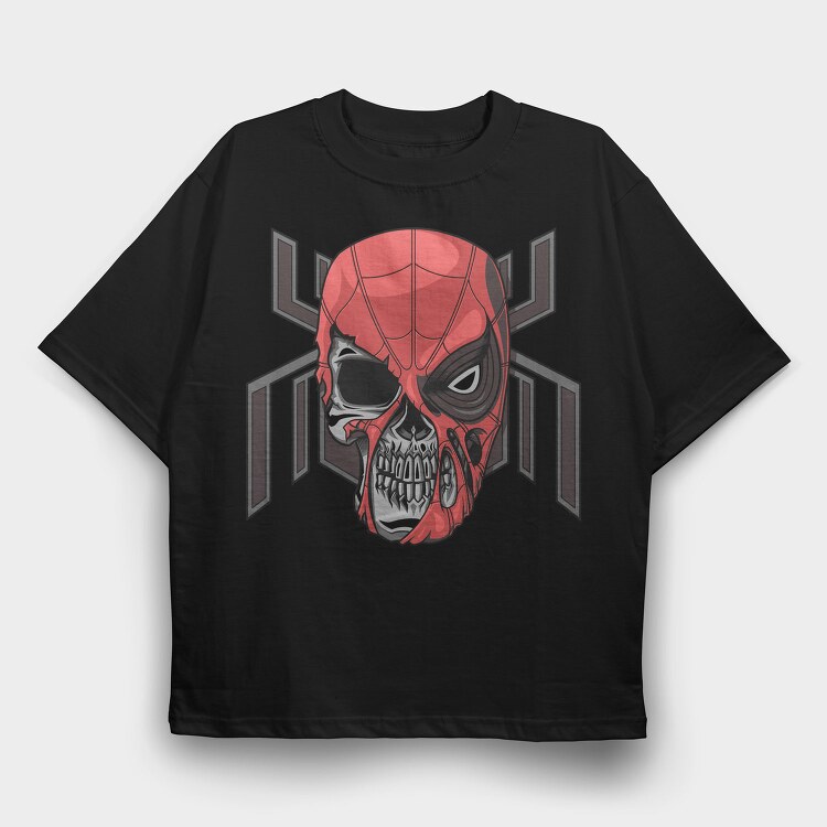 Red Skull Spider, Tricou Oversize Barbati (Unisex)
