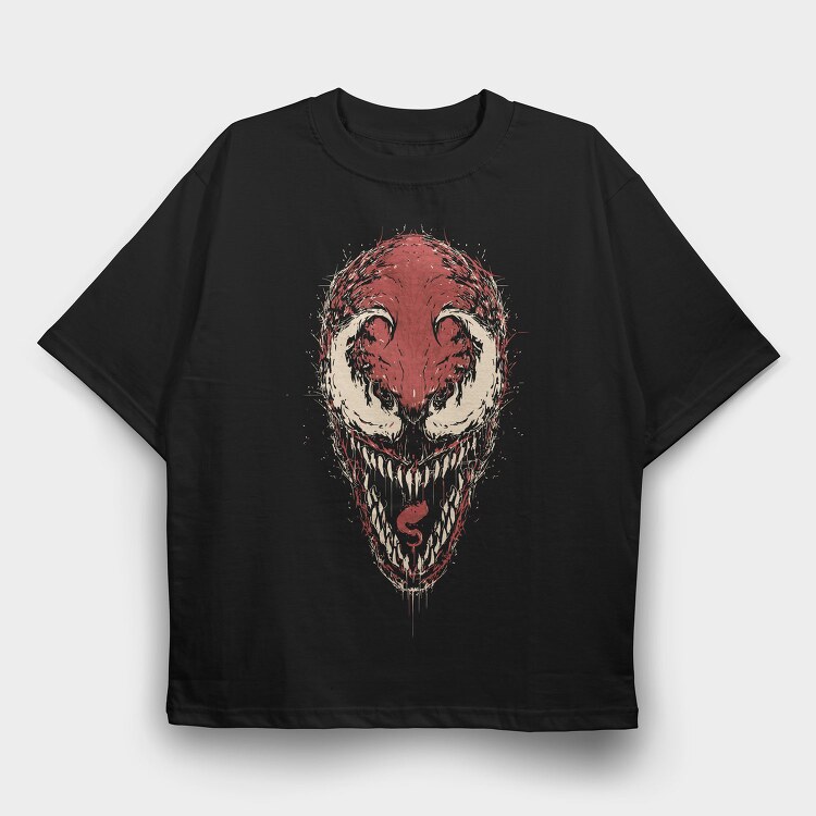 Red Wolf Howl 2, Tricou Oversize Barbati (Unisex)