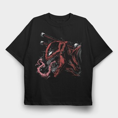 Red Wolf Howl 4, Tricou Oversize Barbati (Unisex)