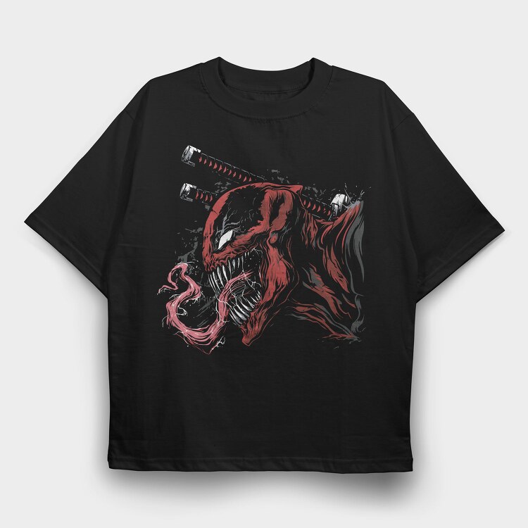 Red Wolf Howl 4, Tricou Oversize Barbati (Unisex)