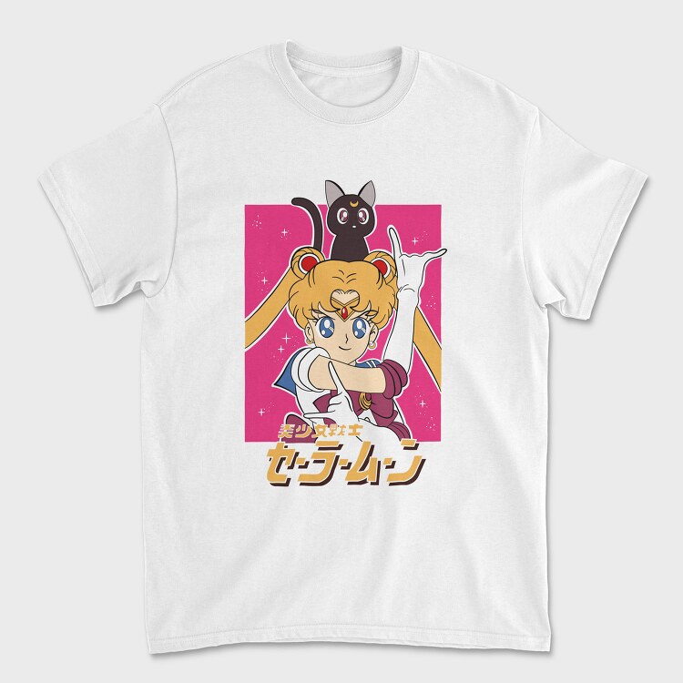 Sailor Moon Moonlight 4, Tricou Barbati (Unisex)