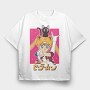 Sailor Moon Moonlight 4, Tricou Oversize Barbati (Unisex)