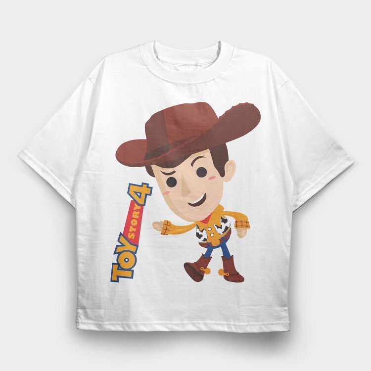 Toy Story Cowboy, Tricou Oversize Barbati (Unisex)
