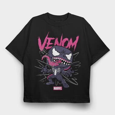 Venomized Spiderman, Tricou Oversize Barbati (Unisex)