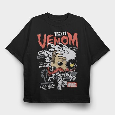 Venomous Eddie Brock, Tricou Oversize Barbati (Unisex)