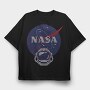 Nasa Stripes 1, Tricou Oversize Barbati (Unisex)