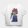 Optimus Prime Power, Tricou Oversize Barbati (Unisex)