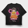 Piggybank Girl, Tricou Oversize Barbati (Unisex)
