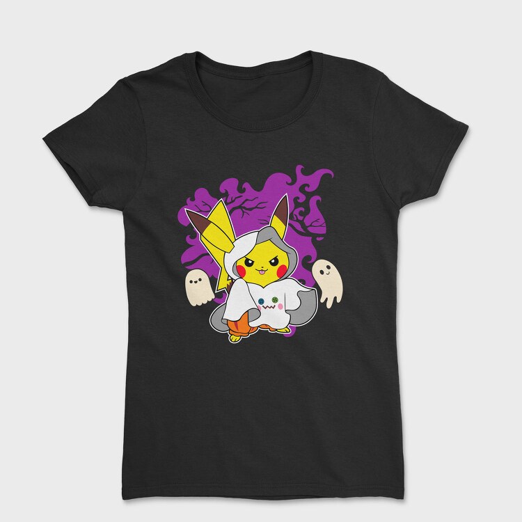 Pikachu Ghost Costume, Tricou Femei