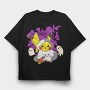 Pikachu Ghost Costume, Tricou Oversize Barbati (Unisex)