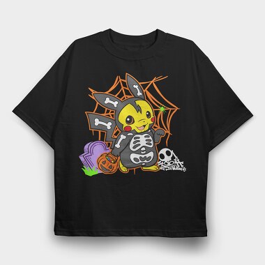 Pikachu Halloween Costume, Tricou Oversize Barbati (Unisex)