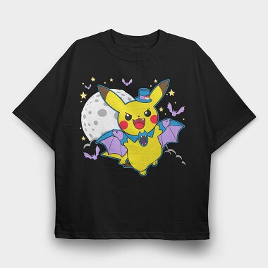 Pikachu Vampire Hat, Tricou Oversize Barbati (Unisex)