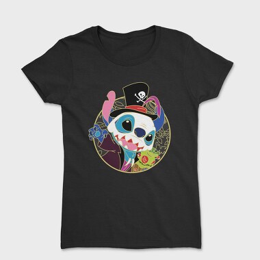 Pirate Pup Skull, Tricou Femei