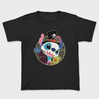 Pirate Pup Skull, Tricou Copii