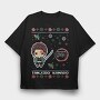 Pixelated Knight, Tricou Oversize Barbati (Unisex)