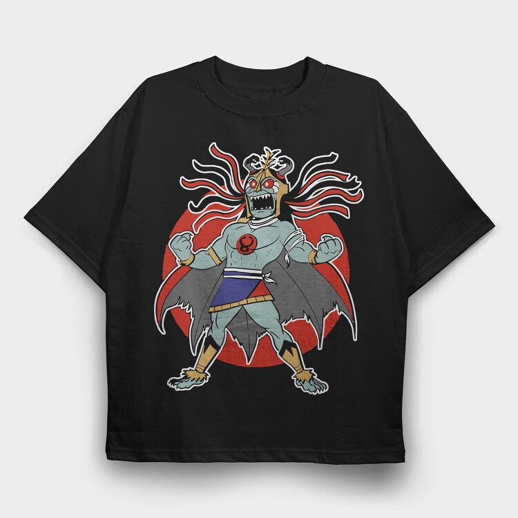 Red Dragon Eight, Tricou Oversize Barbati (Unisex)