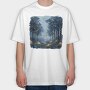 Forest Fireflies Night, Tricou Oversize Barbati (Unisex)
