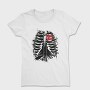 Ribs Heart Tattoo, Tricou Femei
