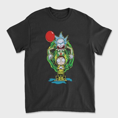 Rick And Morty Clown, Tricou Barbati (Unisex)