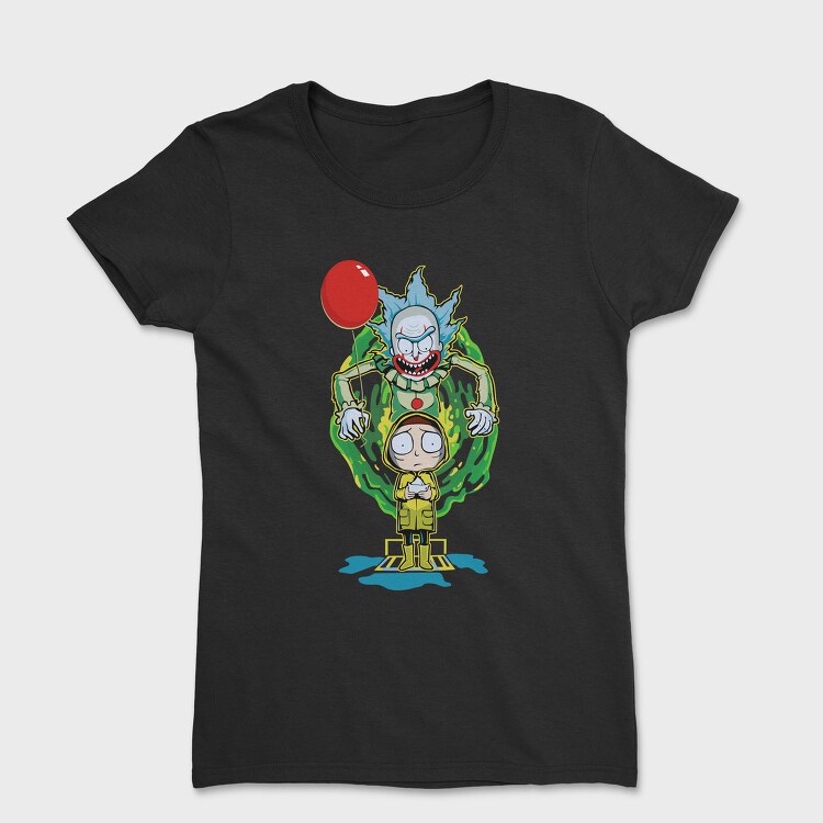 Rick And Morty Clown, Tricou Femei