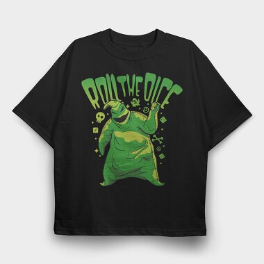 Roll The Dice Oogie, Tricou Oversize Barbati (Unisex)