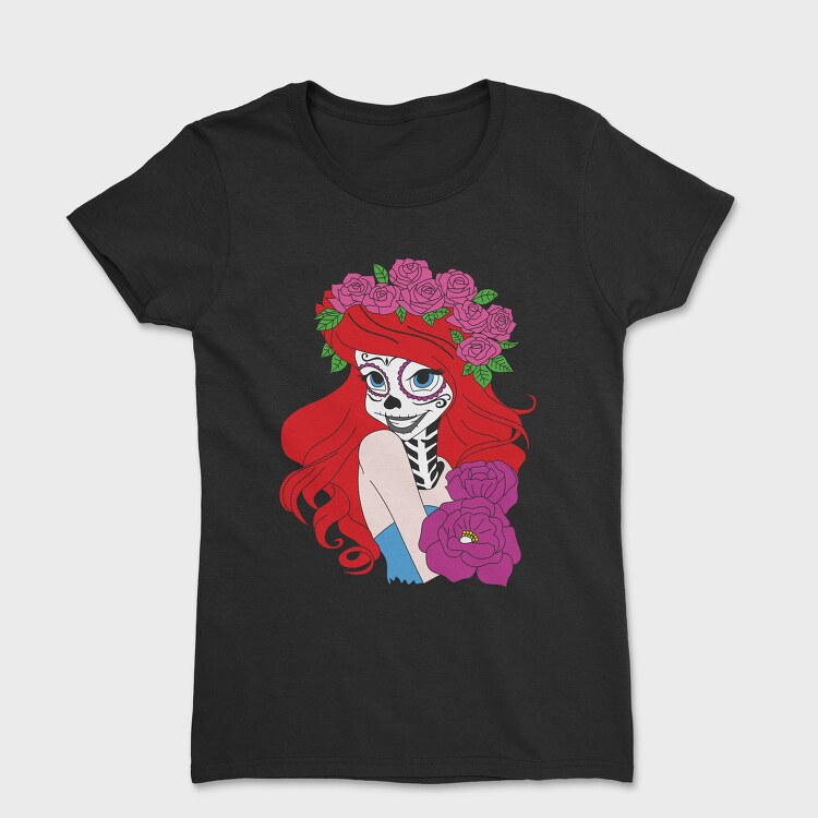 Rosa Dia De Los Muertos, Tricou Femei