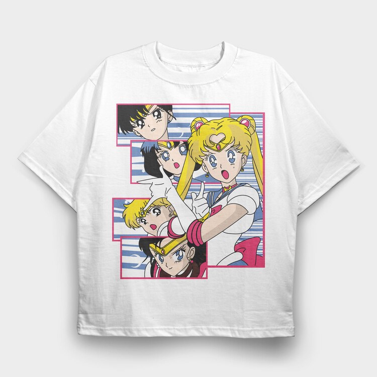 Sailor Moon Forever, Tricou Oversize Barbati (Unisex)