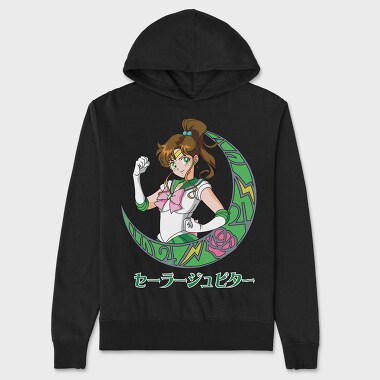 Sailor Moon Green, Hanorac Oversize Barbati (Unisex)
