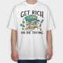 Skull Rich, Tricou Oversize Barbati (Unisex)
