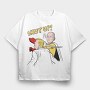 Shut Up Saitama, Tricou Oversize Barbati (Unisex)