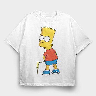 Simpsons Bart, Tricou Oversize Barbati (Unisex)