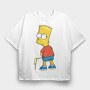 Simpsons Bart, Tricou Oversize Barbati (Unisex)