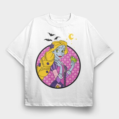 Skeleton Princess, Tricou Oversize Barbati (Unisex)