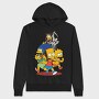 Skeleton Simpsons, Hanorac Oversize Barbati (Unisex)