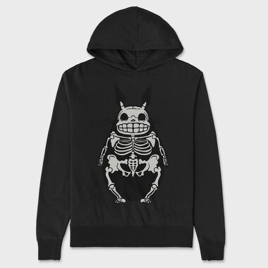 Skeleton Totoro, Hanorac Oversize Barbati (Unisex)