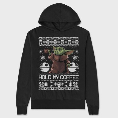 Yoda Coffee Sweater, Hanorac Oversize Barbati (Unisex)