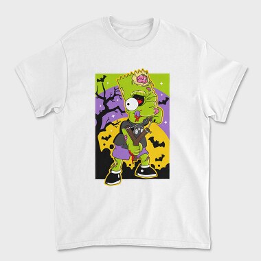 Zombie Bart Halloween, Tricou Barbati (Unisex)