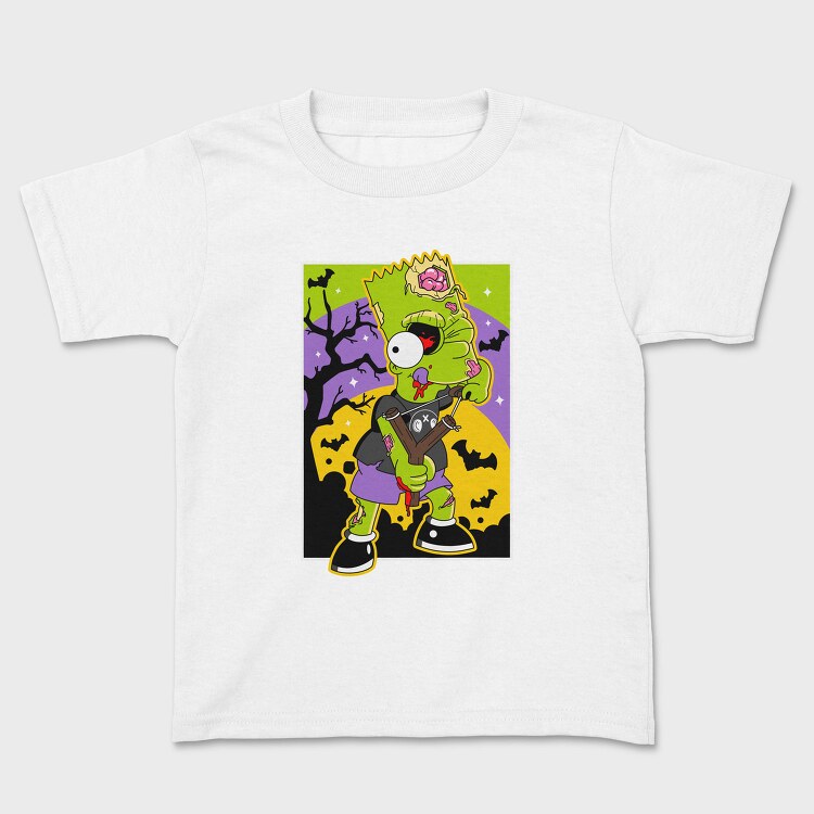 Zombie Bart Halloween, Tricou Copii