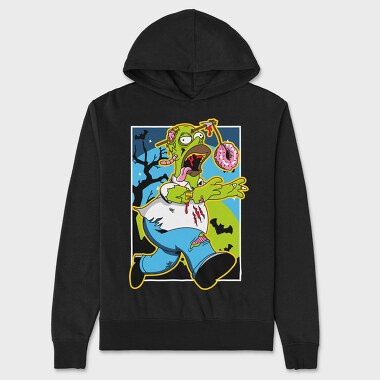 Zombie Donut Feast, Hanorac Oversize Barbati (Unisex)