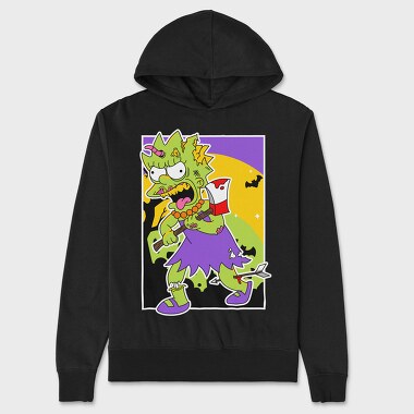 Zombie Lisa Nightmare, Hanorac Oversize Barbati (Unisex)