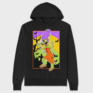 Zombie Marge Halloween, Hanorac Oversize Barbati (Unisex)