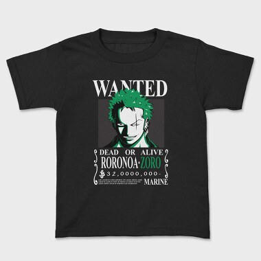 Zoro Green Grin, Tricou Copii