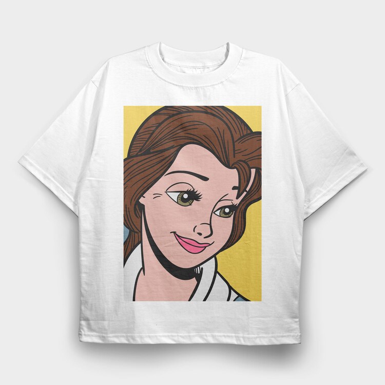 Pop Art Beauty 1, Tricou Oversize Barbati (Unisex)