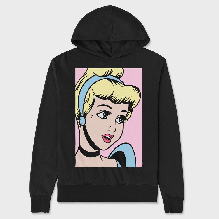 Pop Art Cinderella, Hanorac Oversize Barbati (Unisex)