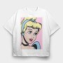 Pop Art Cinderella, Tricou Oversize Barbati (Unisex)