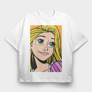 Pop Art Girl, Tricou Oversize Barbati (Unisex)