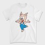 Porky Pig Jump, Tricou Barbati (Unisex)