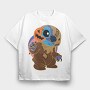 Pumpkin Scarecrow, Tricou Oversize Barbati (Unisex)
