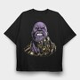 Purple Thanos, Tricou Oversize Barbati (Unisex)